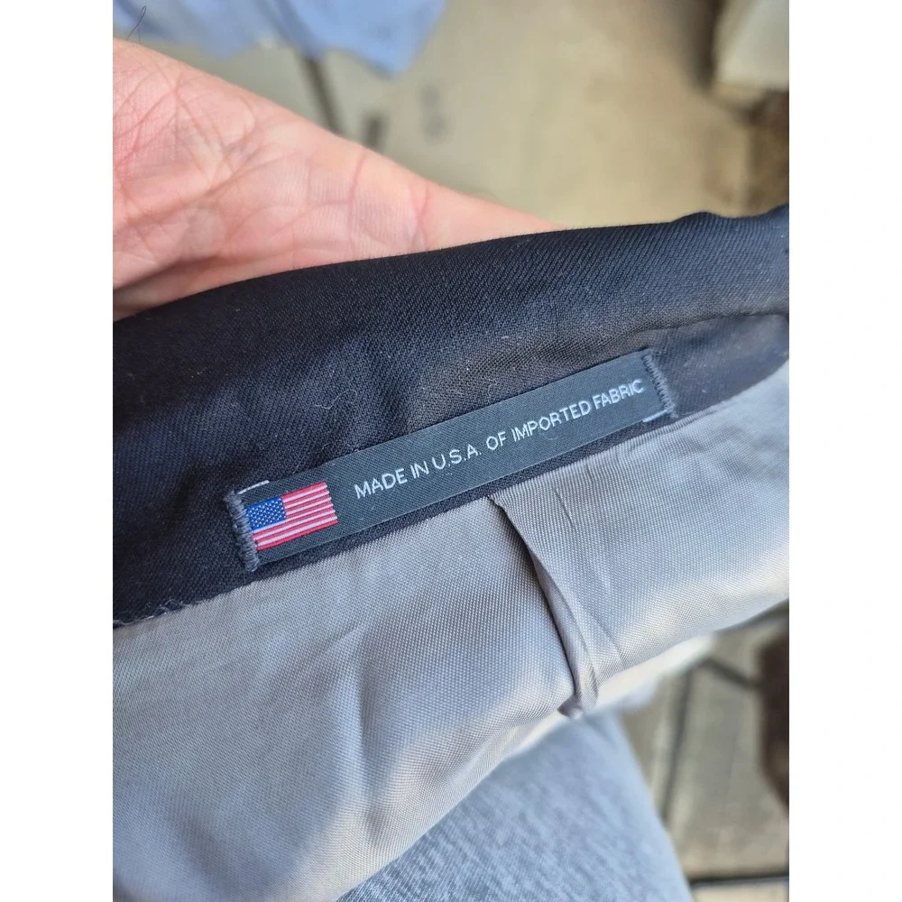 Hart Schaffner Marx Mens Navy Blue 2 Button Blazer Sport Coat for Dillards 54L
